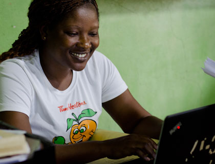 Woman on laptop