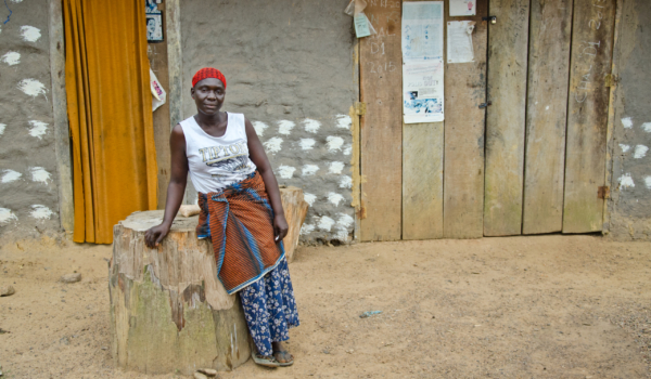 Community health worker Musu Johnson in Rivercess County, Liberia.